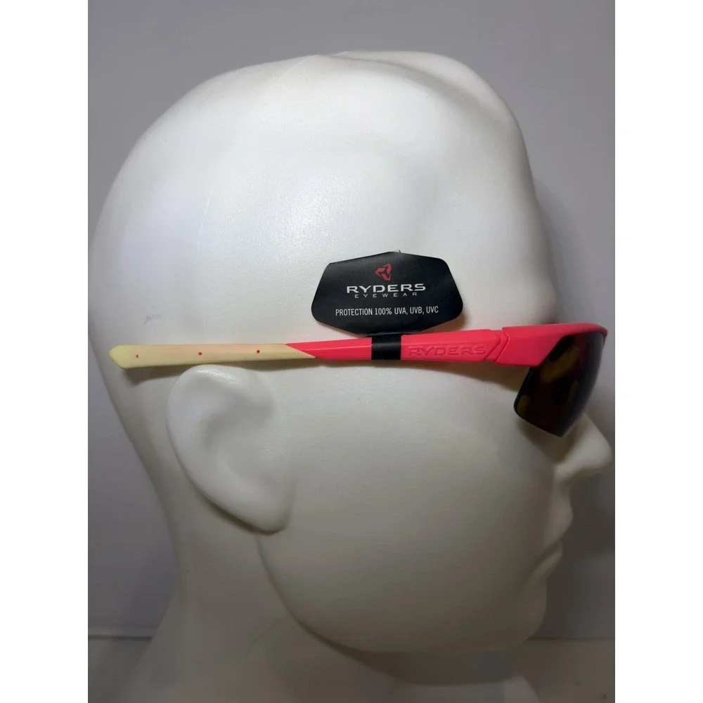 Ryders Saber R872-011 Sport Sunglasses Matte Pink Brown Lenses New w/ Tags Box